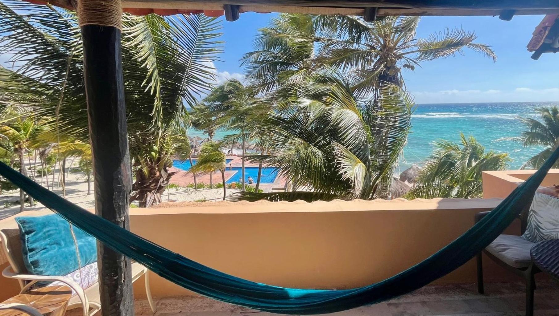 Beachfront Hammock Heaven 아쿠말 외부 사진